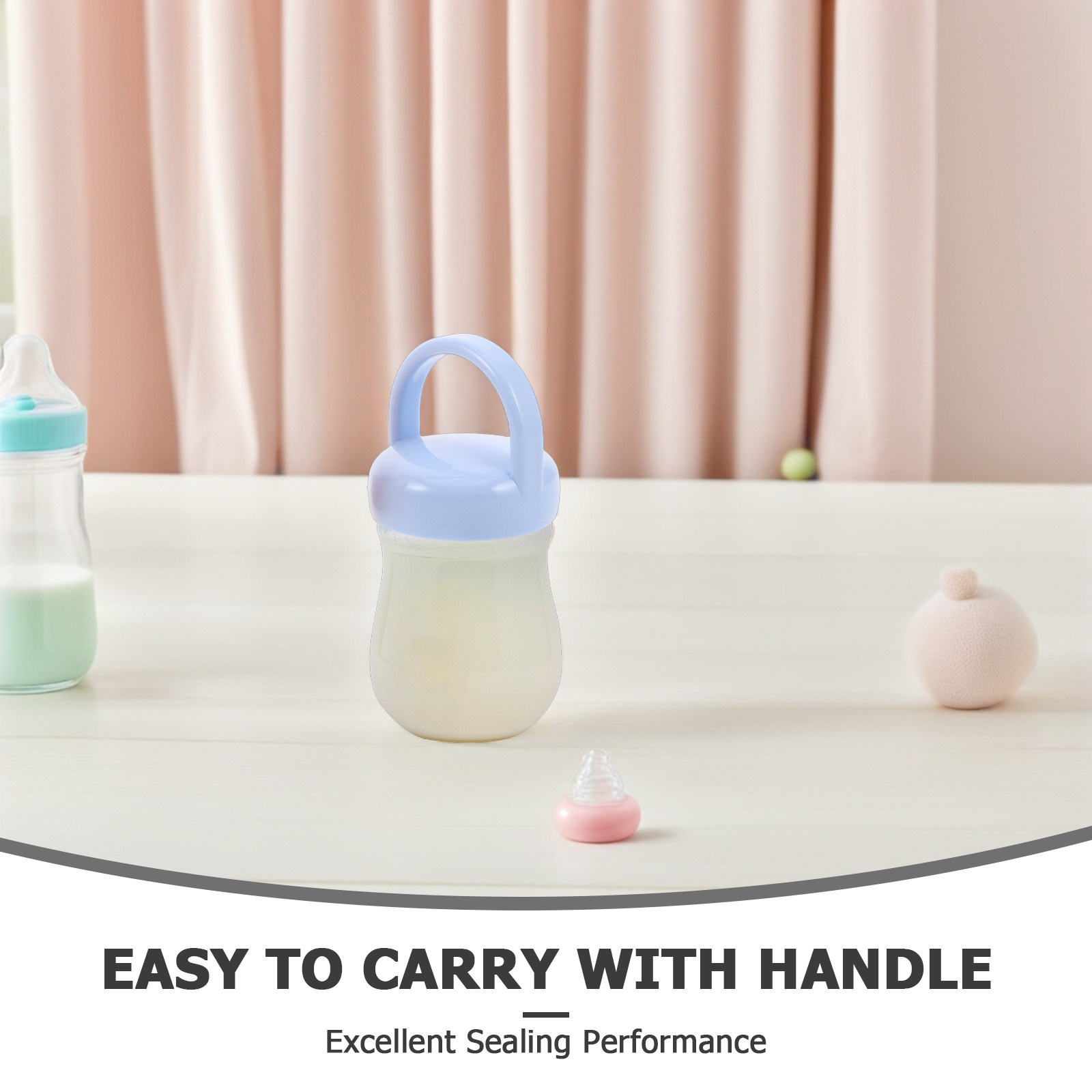 3Pcs Baby Bottle Caps Ergonomi - Food Storage Baby ulasan dan harga