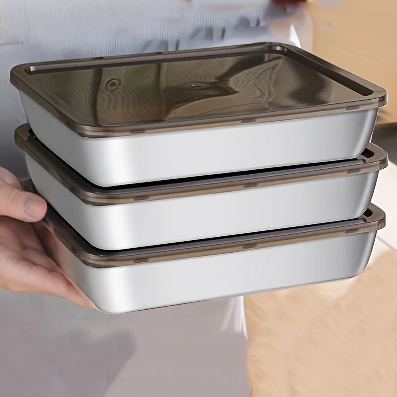 5pcs Stainless Steel Food Stor - Set Food Storage ulasan dan harga