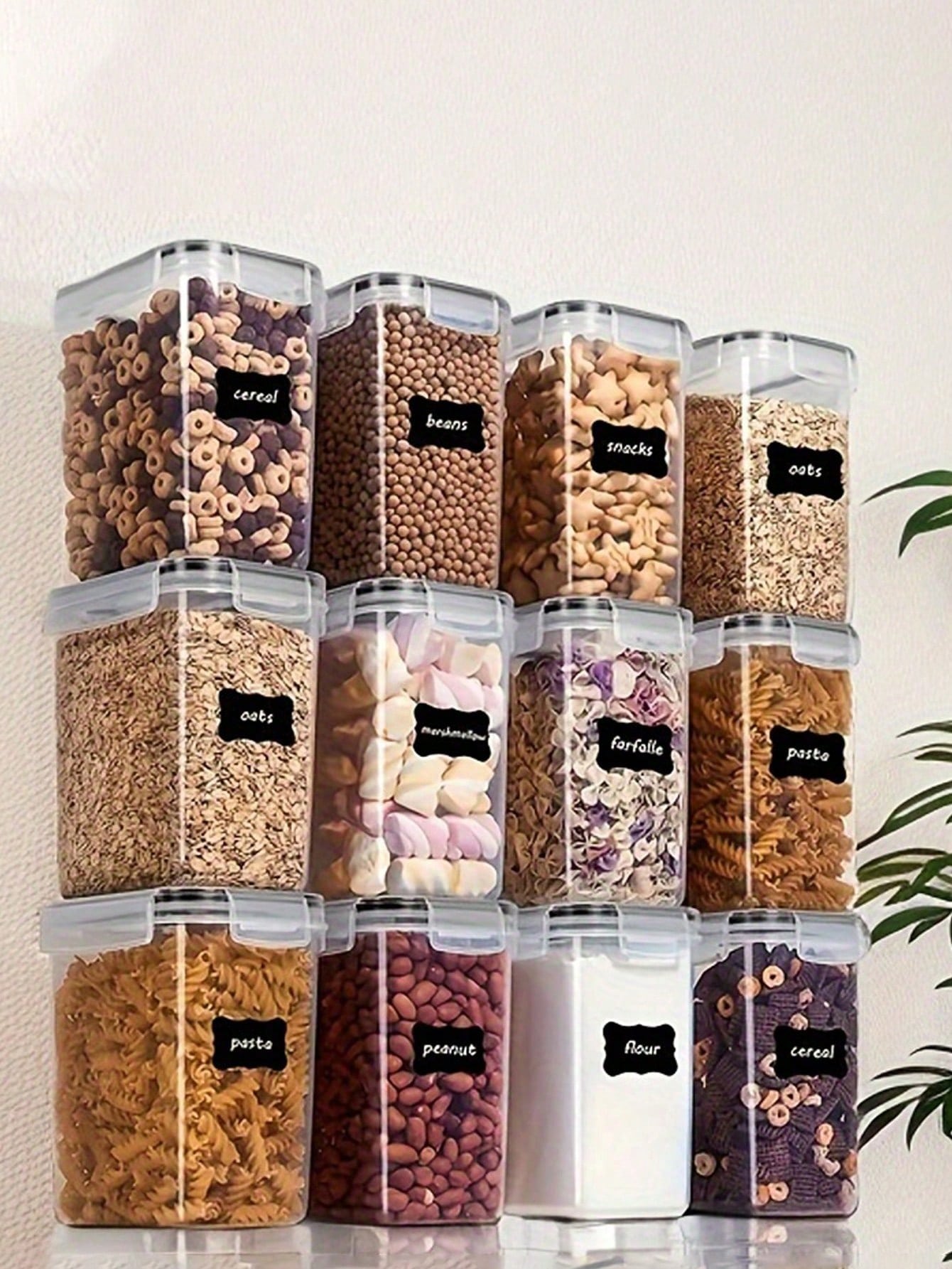 48pcs Airtight Food Storage Co - Food Storage Pantry ulasan dan harga