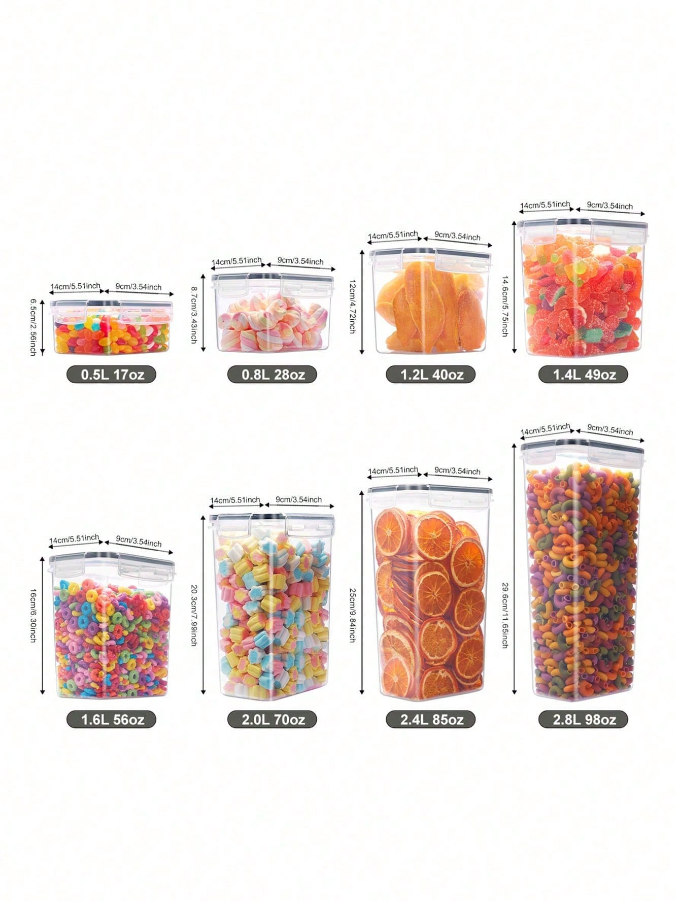 48pcs Airtight Food Storage Co - Food Storage Pantry ulasan dan harga