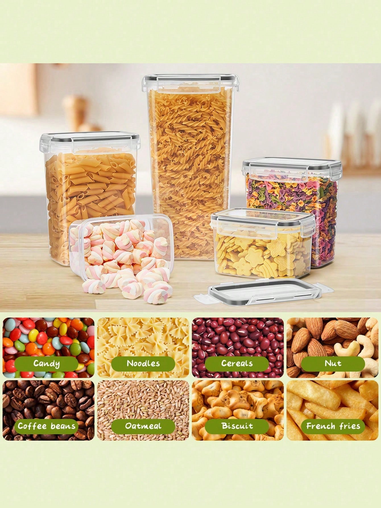 48pcs Airtight Food Storage Co - Food Storage Pantry ulasan dan harga