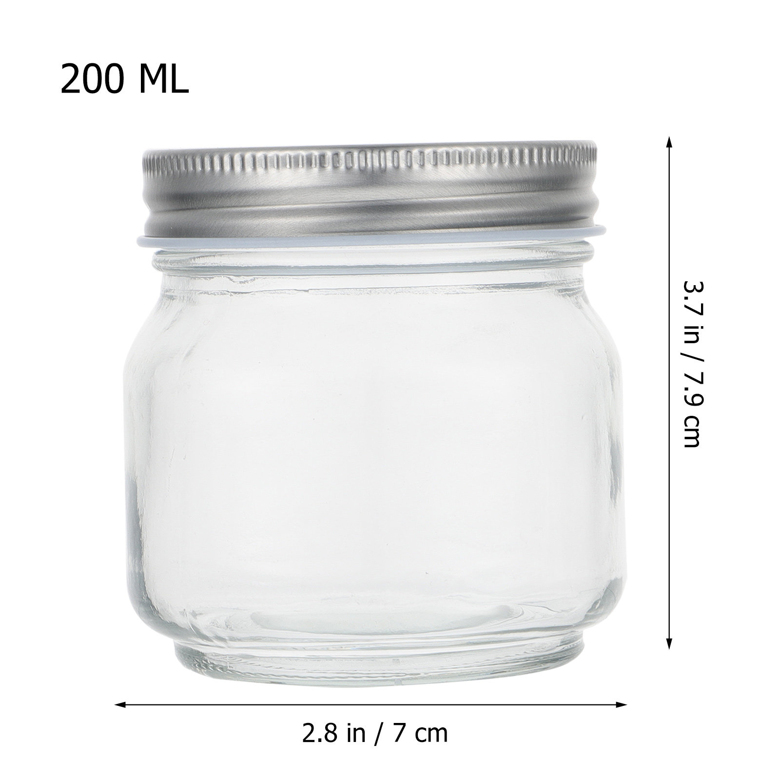 6Pcs Thick Transparent Glass M - Food Storage Jars Airtight ulasan dan harga
