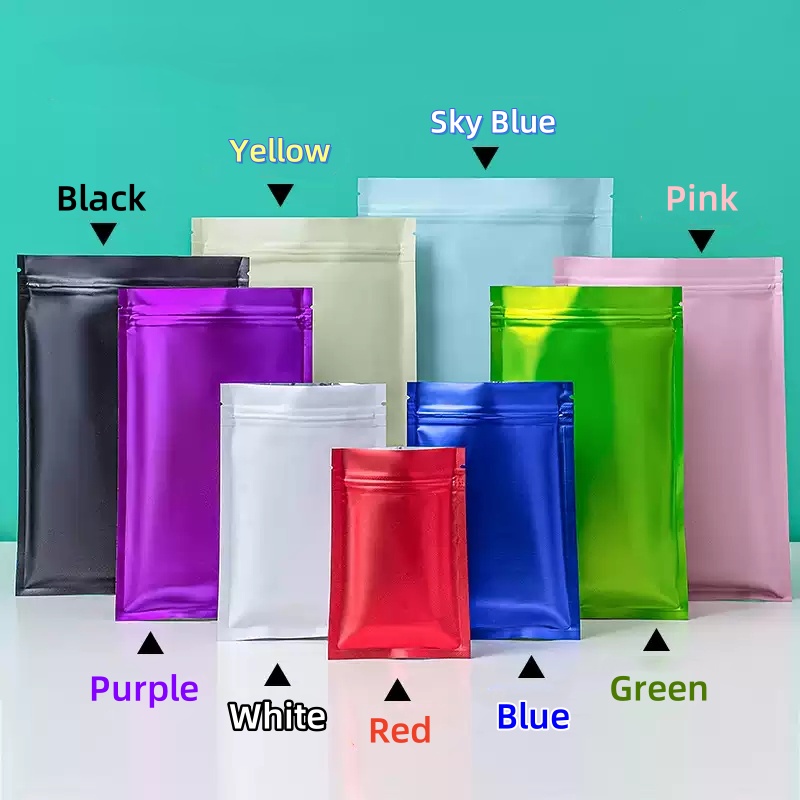 100 pcs Colorful Top Feed Foil - Zebra Food Storage ulasan dan harga