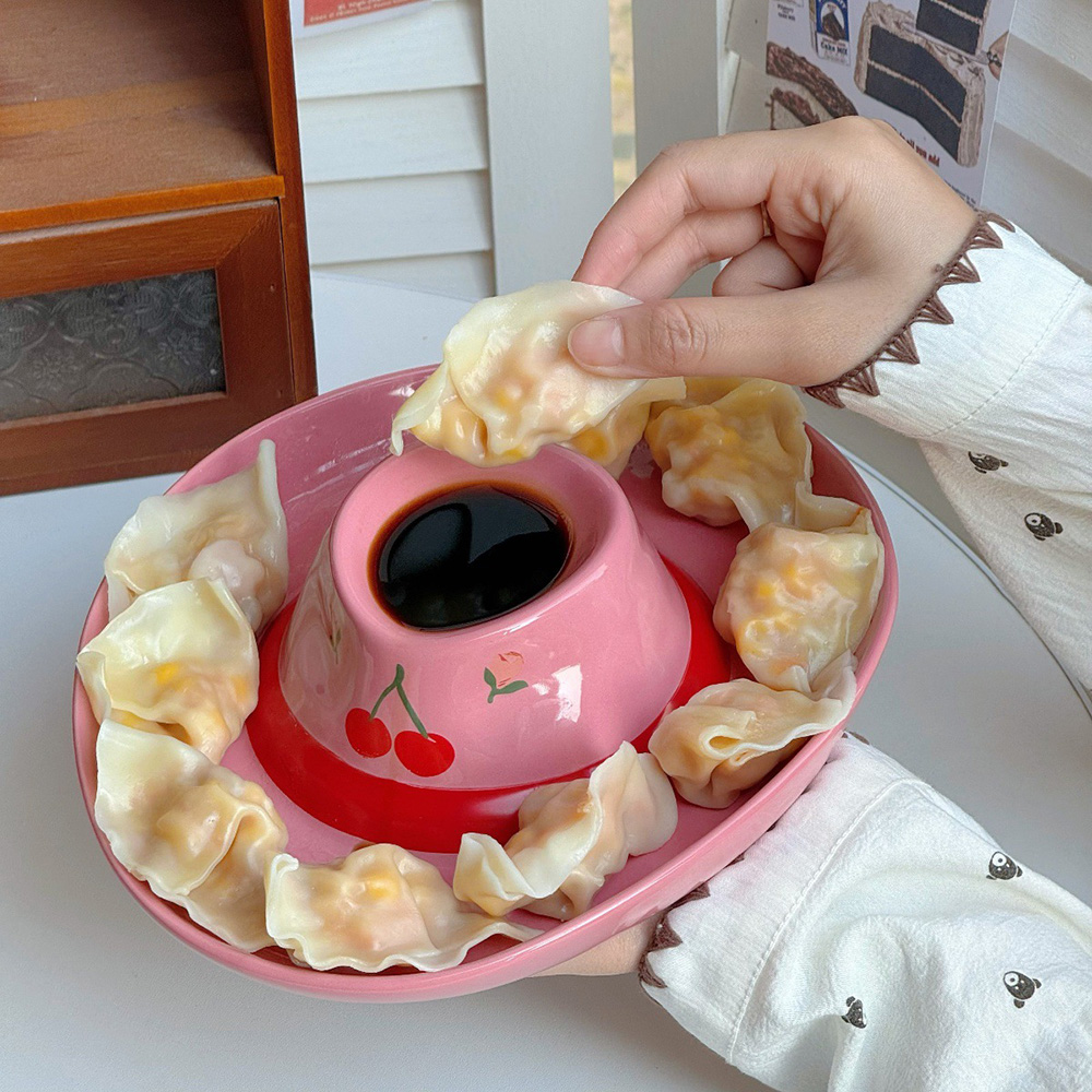 Novelty Cowboy Hat Ceramic Tra - Food Storage Dividers ulasan dan harga