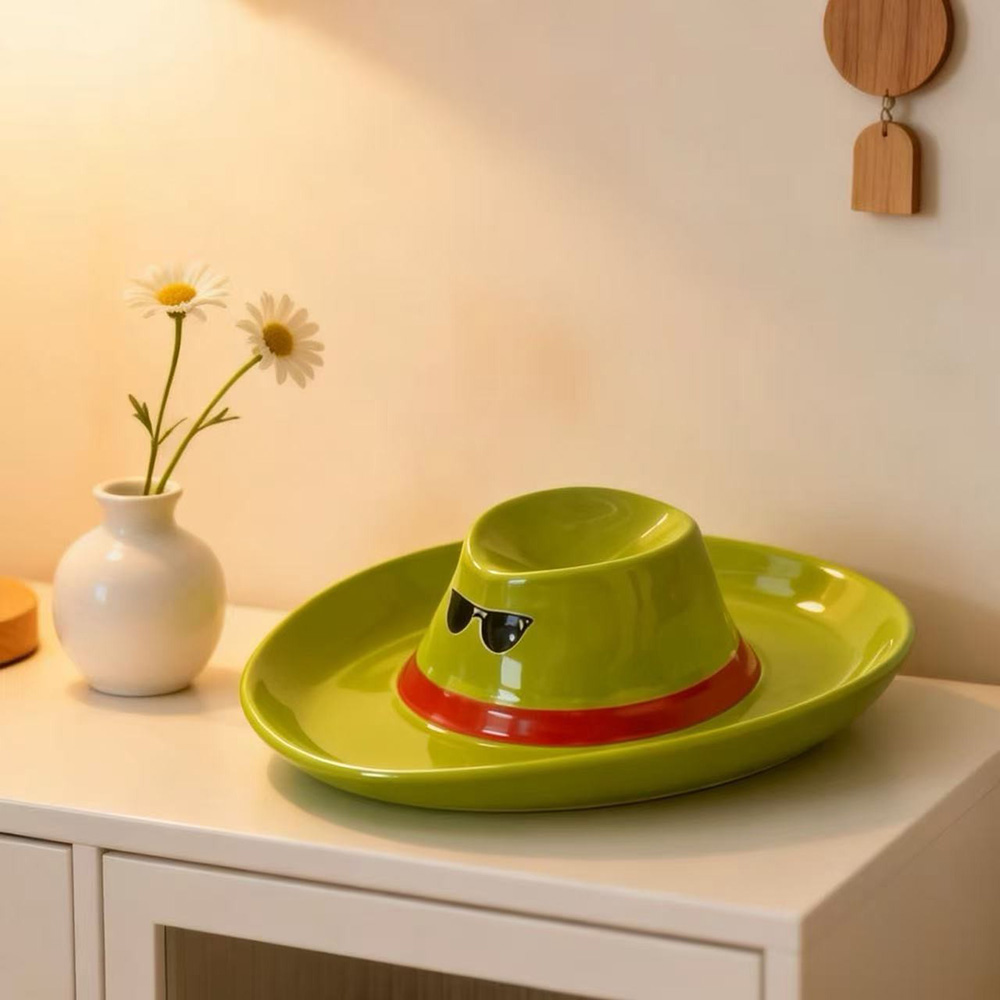 Novelty Cowboy Hat Ceramic Tra - Food Storage Dividers ulasan dan harga