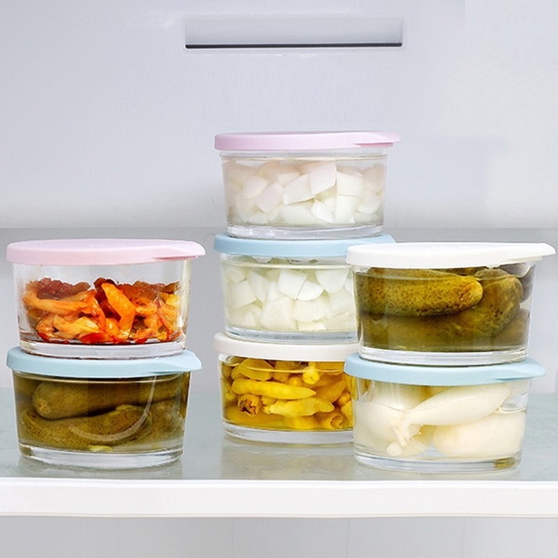 ●Microwave Safe Round Food Sto - Food Storage Glass ulasan dan harga