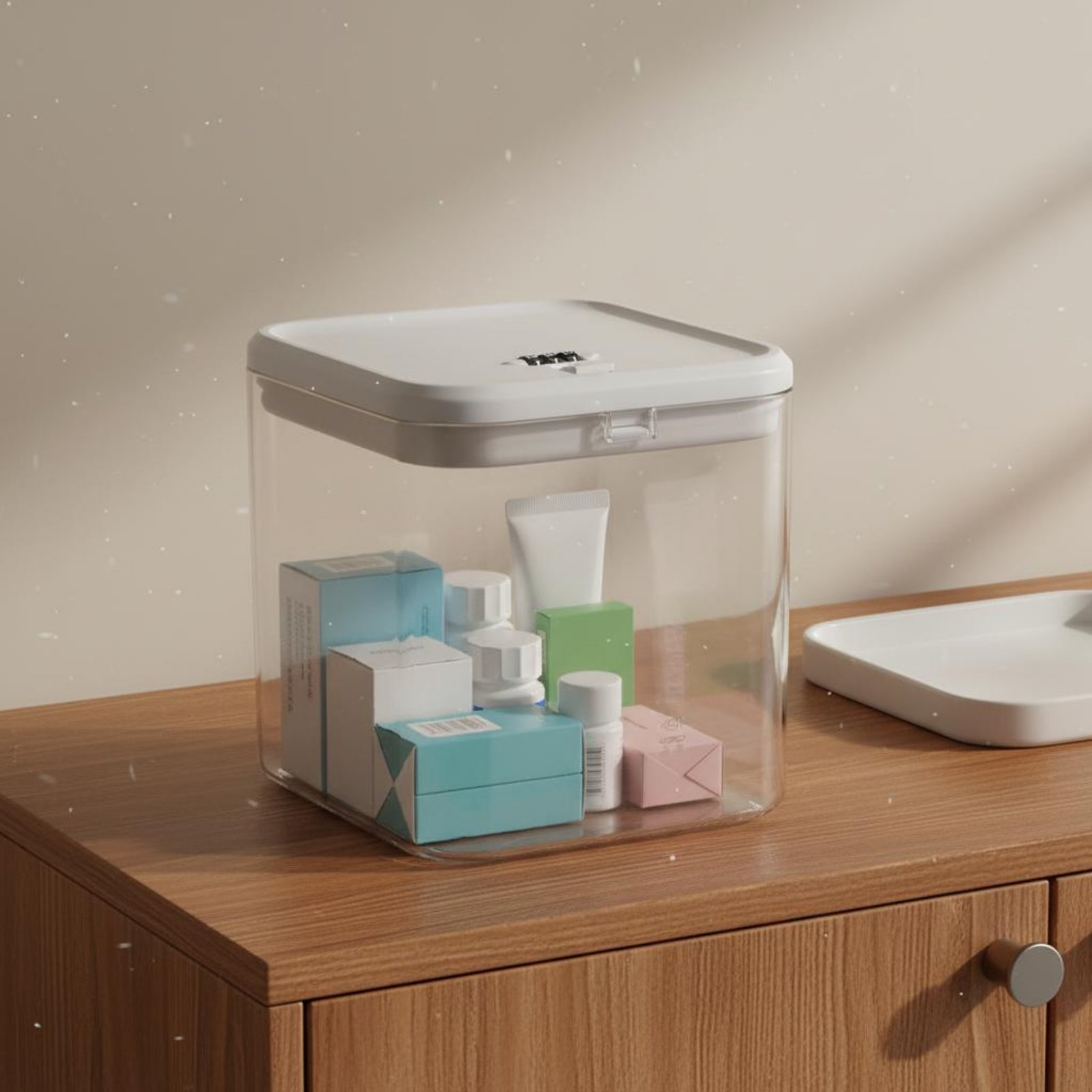 Clear Lockable Box Versatile L - Food Storage Kitchen ulasan dan harga