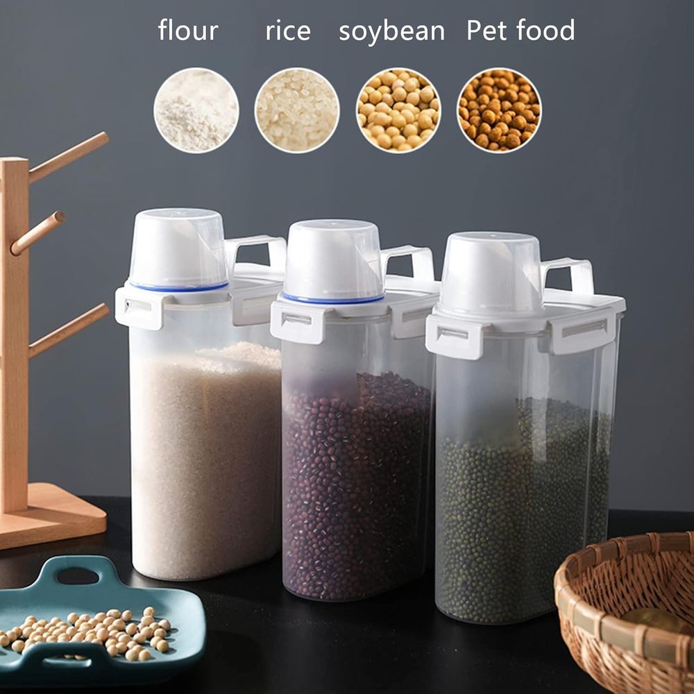 5.5 Lbs Rice Airtight Dry Food - Set Food Storage ulasan dan harga