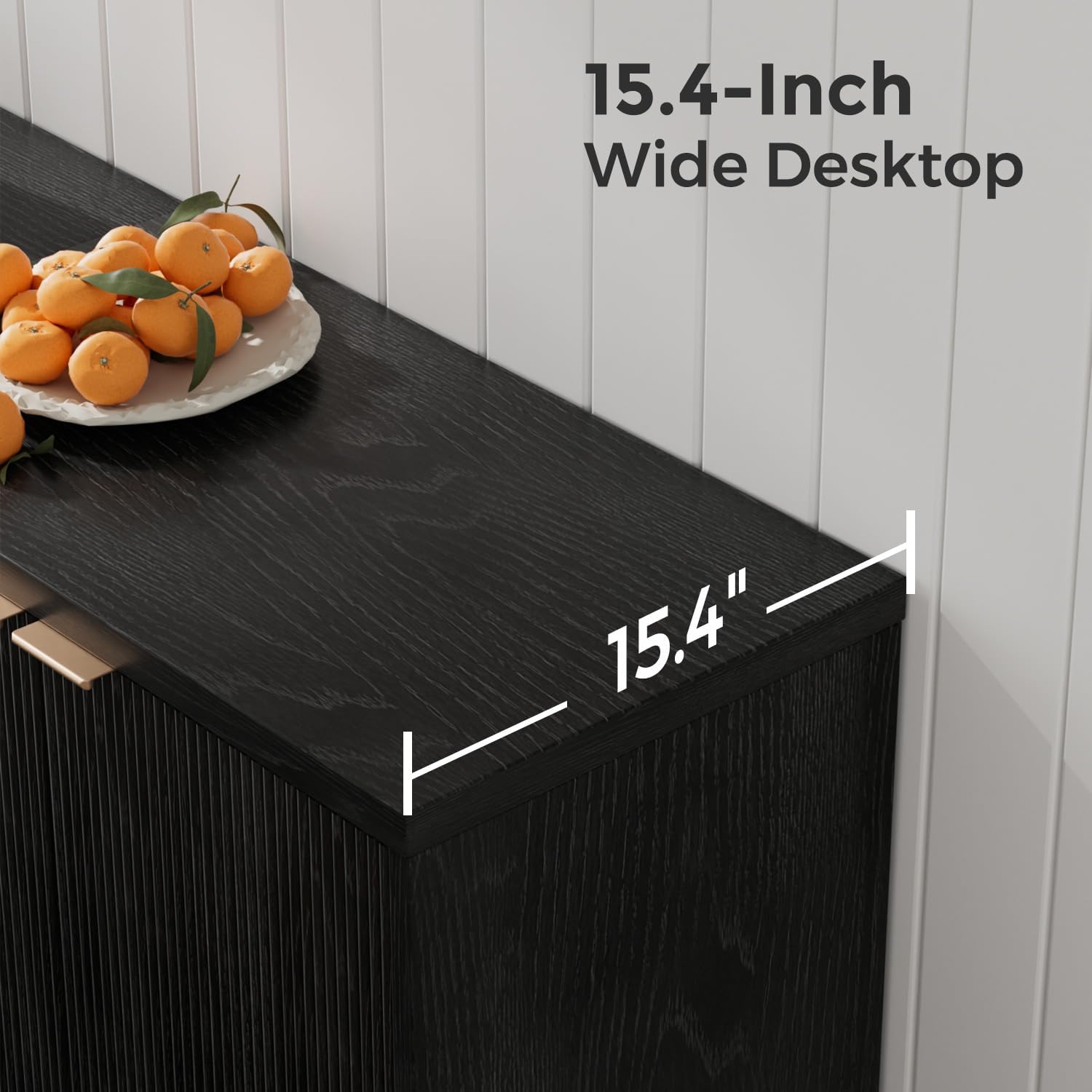 Fluted Buffet Cabinet With Sto - Food Storage For Room ulasan dan harga