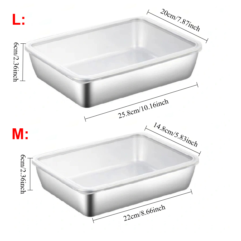 1-3PCS Stainless Steel Food St - Food Storage Pantry ulasan dan harga
