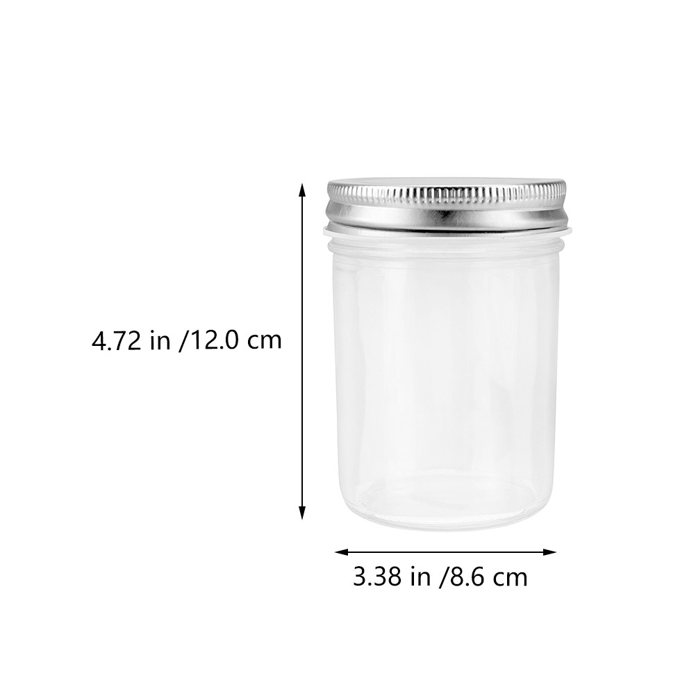 4Pcs Jam Canning Jars Glass Se - Food Storage Jars Airtight ulasan dan harga