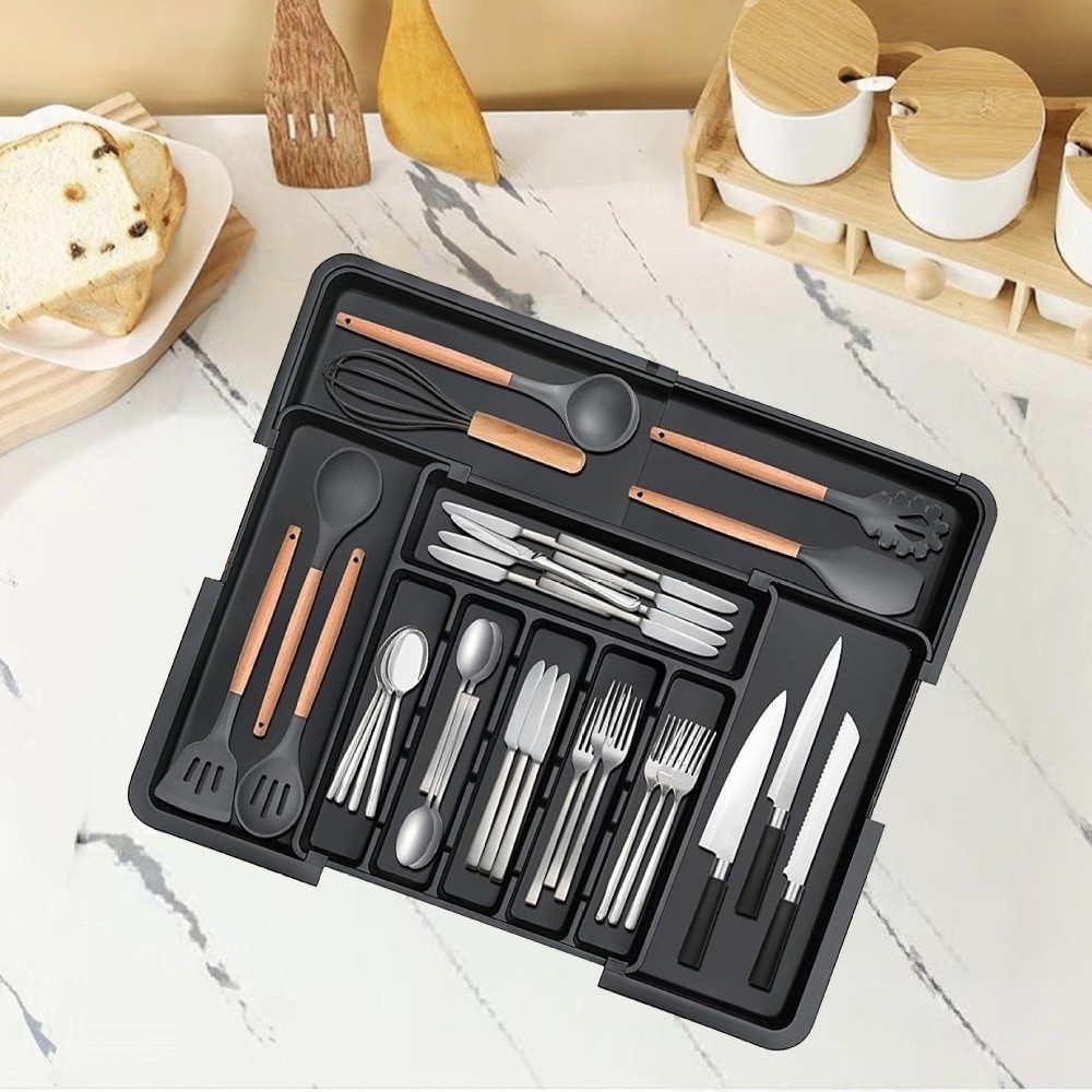 Retractable Drawer Storage Tra - Food Storage Dividers ulasan dan harga