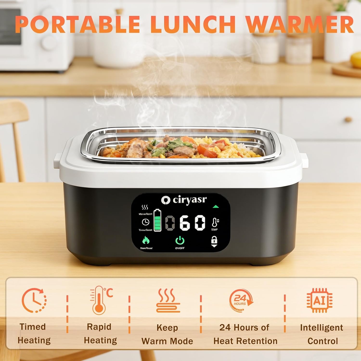 Powerful Electric Lunch Box, 1 - Food Storage Hiking ulasan dan harga
