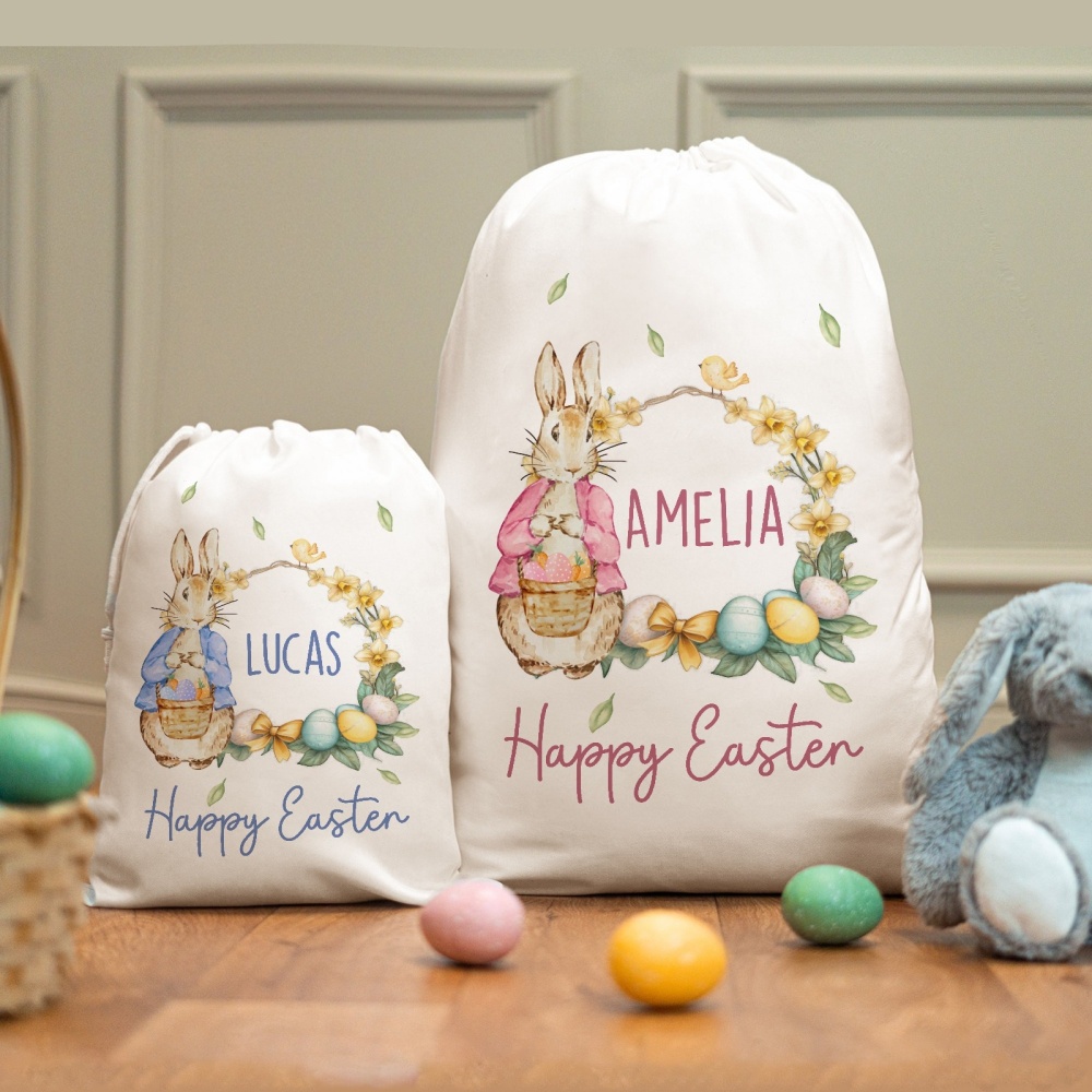 Custom Name Happy Easter Bunny - Zebra Food Storage ulasan dan harga