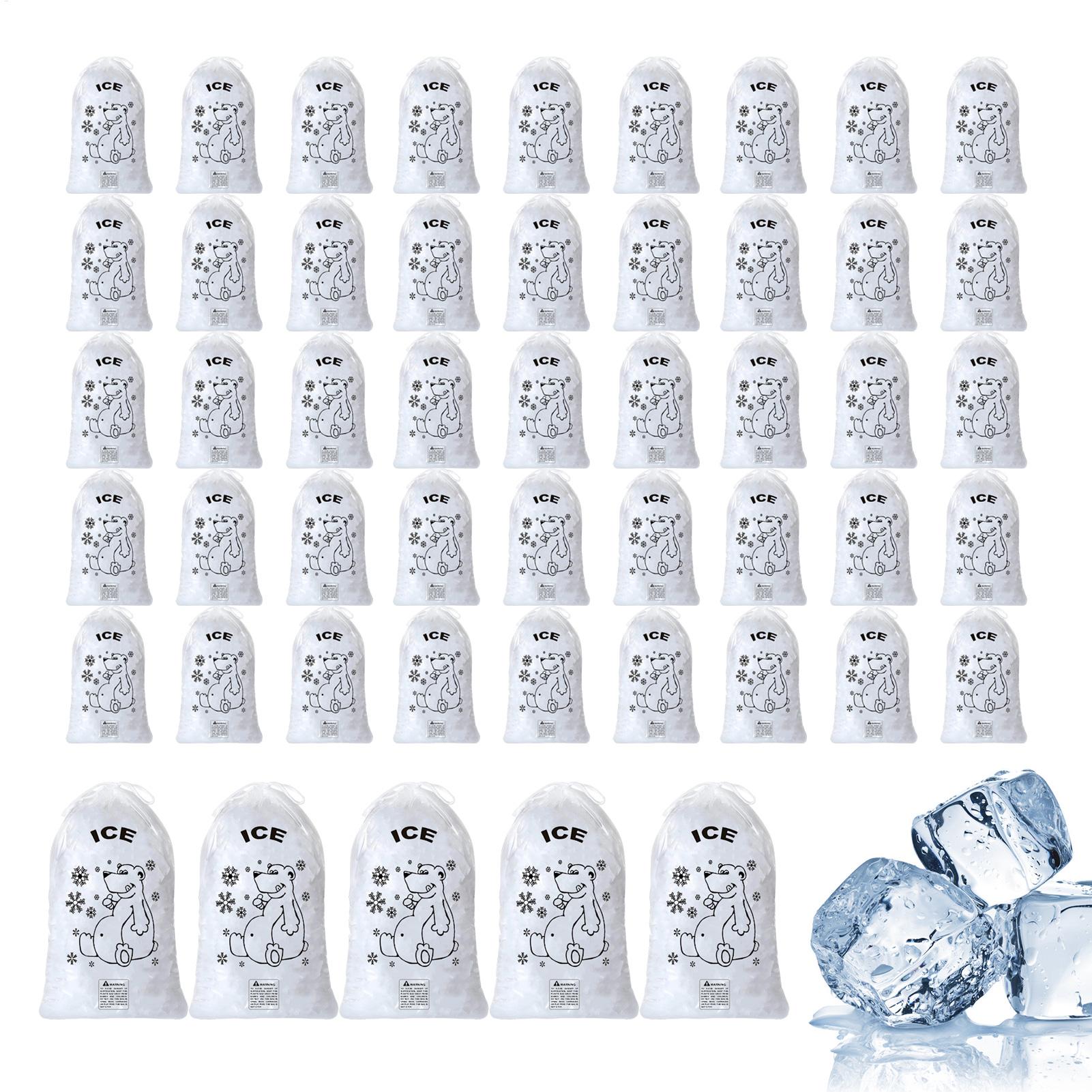 Ice Bags 50 Pcs Heavy Duty Dra - Food Storage Hiking ulasan dan harga