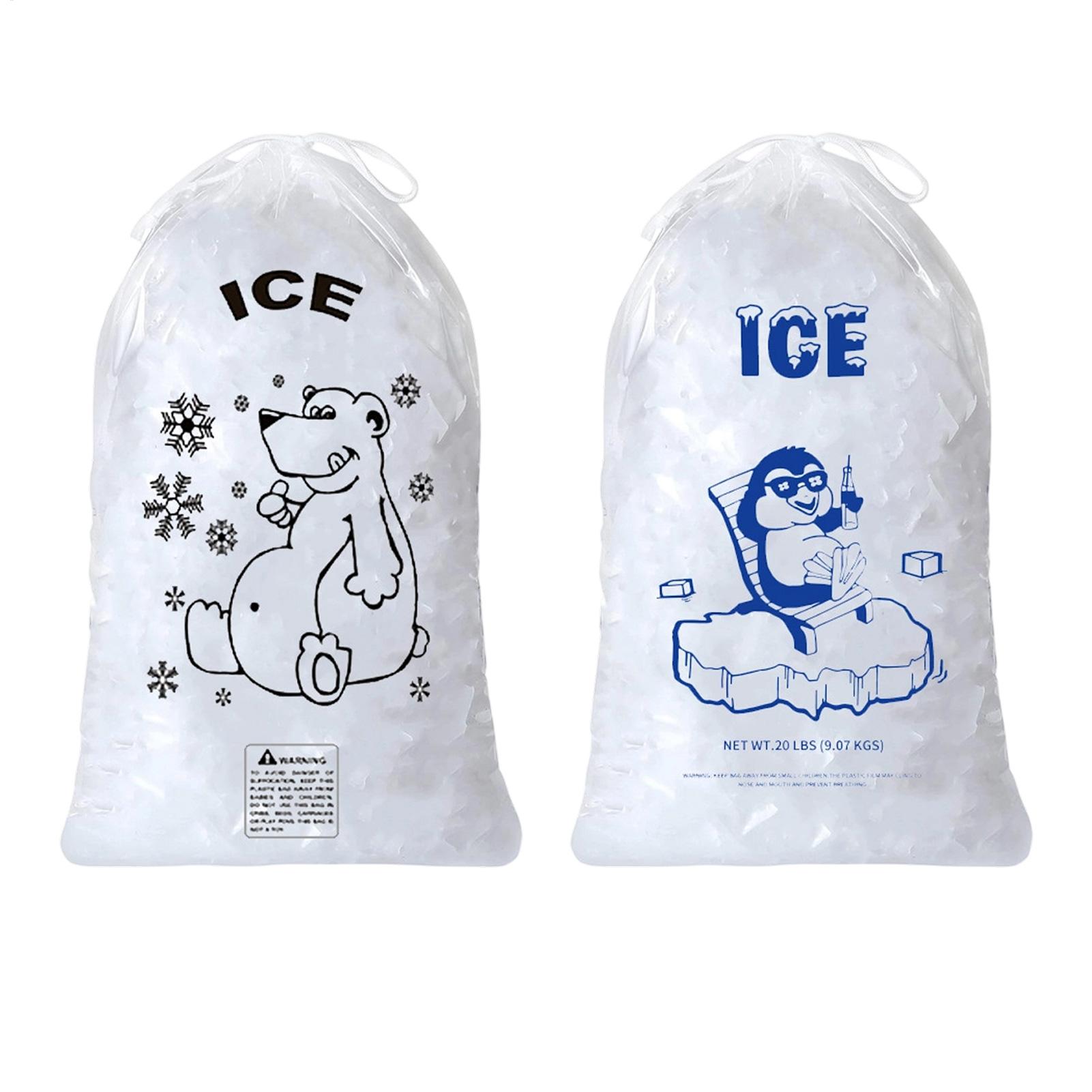 Ice Bags 50 Pcs Heavy Duty Dra - Food Storage Hiking ulasan dan harga