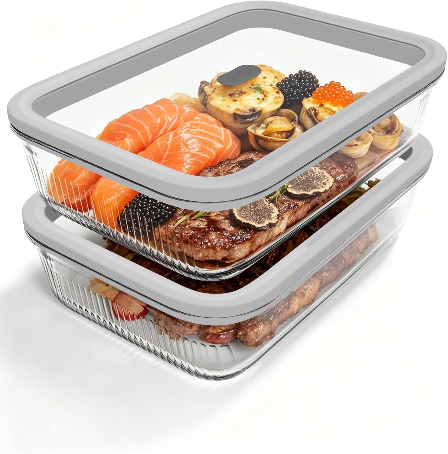 2 Pack Glass Food Storage Cont - Food Storage Glass ulasan dan harga