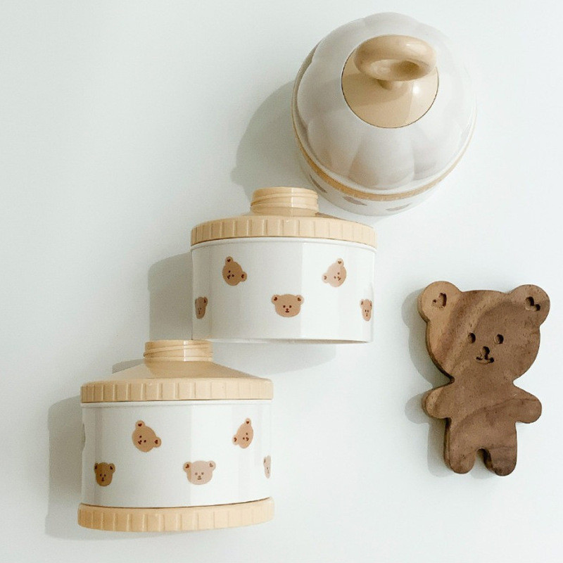 Cute Bear Milk Powder Box Baby - Food Storage Baby ulasan dan harga