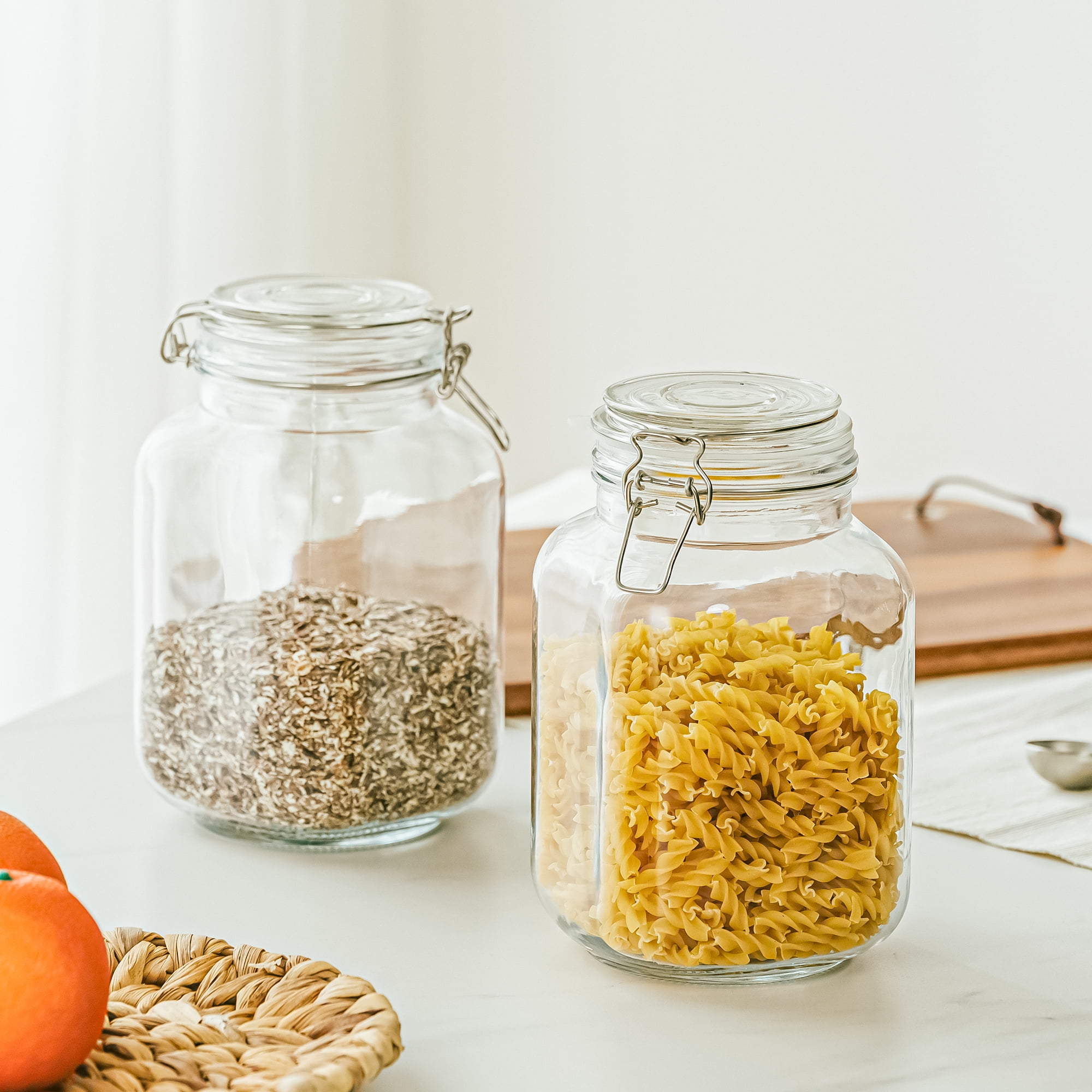 67 oz Glass Airtight Food Stor - Food Storage Jars Airtight ulasan dan harga