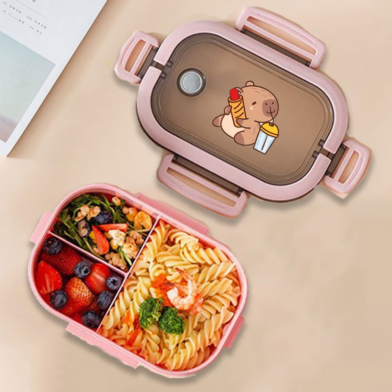 Capybara Bento Lunch Box Anime - Food Storage Kitchen ulasan dan harga