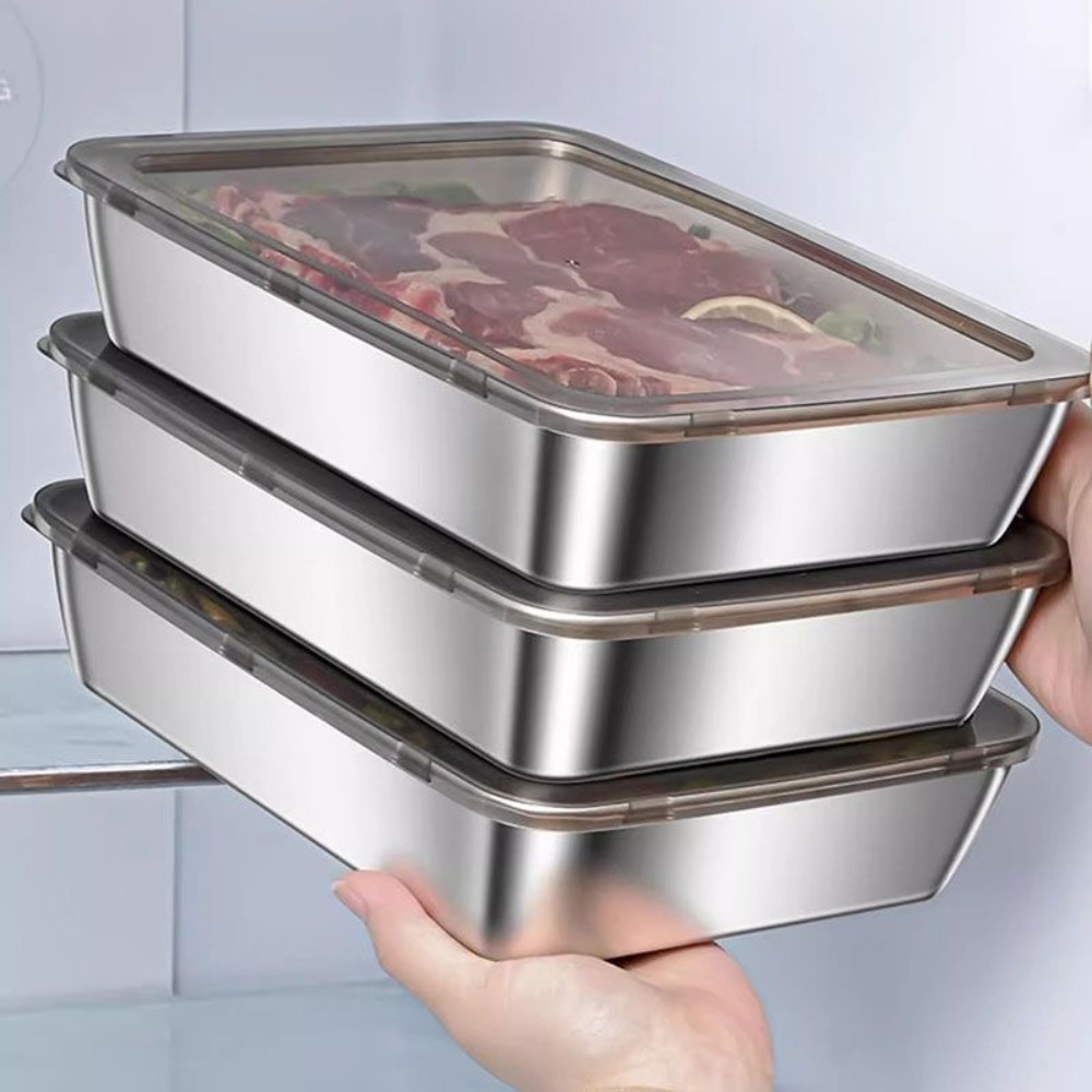 Food Grade Stainless Steel Ser - Food Storage Containers Set ulasan dan harga
