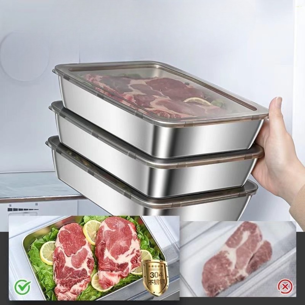 Food Grade Stainless Steel Ser - Food Storage Containers Set ulasan dan harga