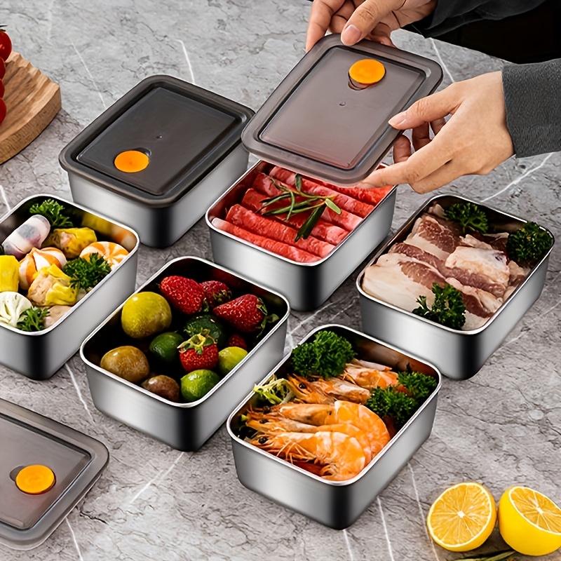 4pc Stainless Steel Food Stora - Set Food Storage ulasan dan harga