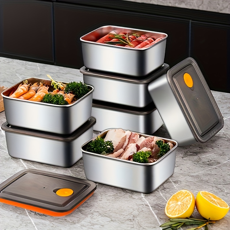 4pc Stainless Steel Food Stora - Set Food Storage ulasan dan harga