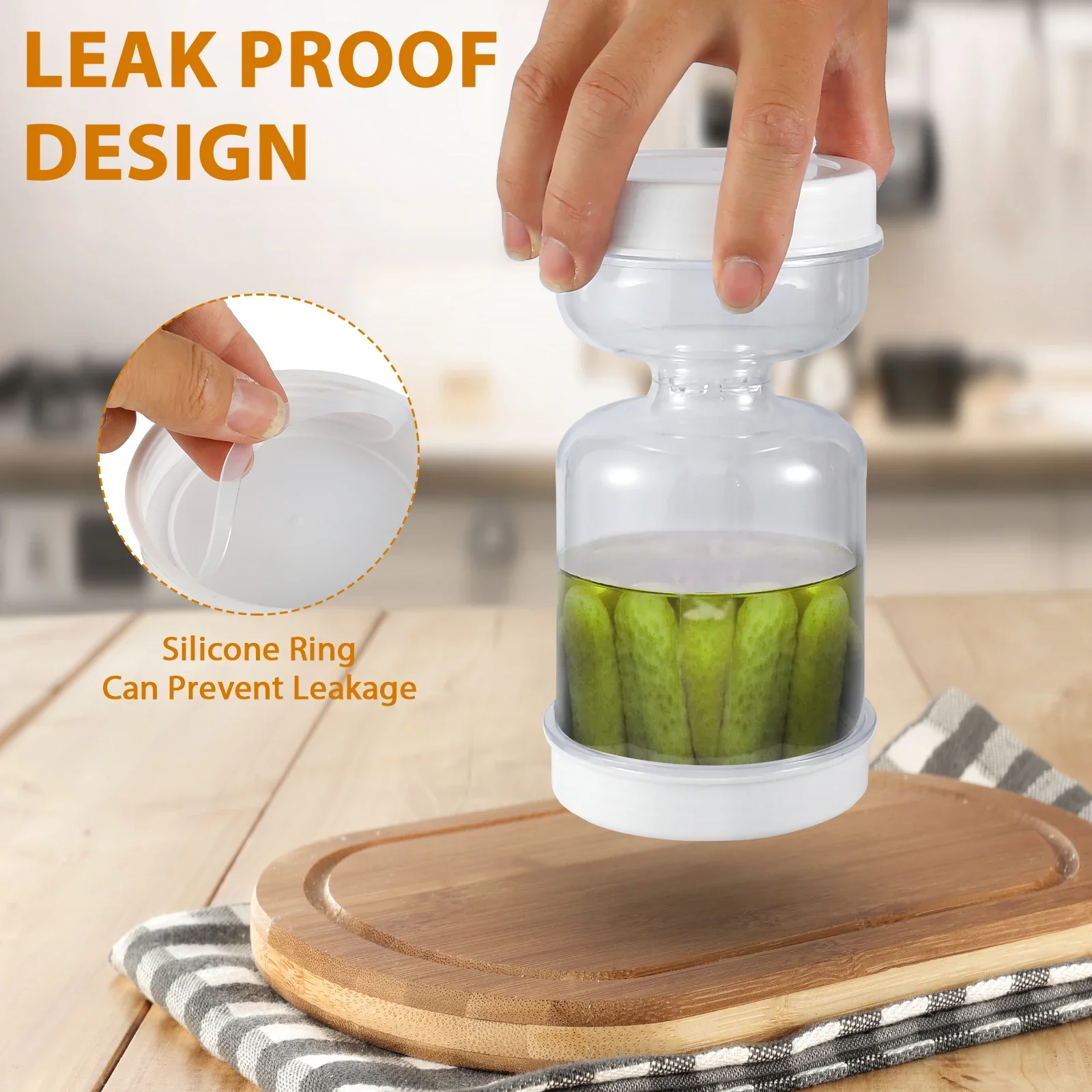 Pickle Container Wet and Dry S - Food Storage Jars Airtight ulasan dan harga