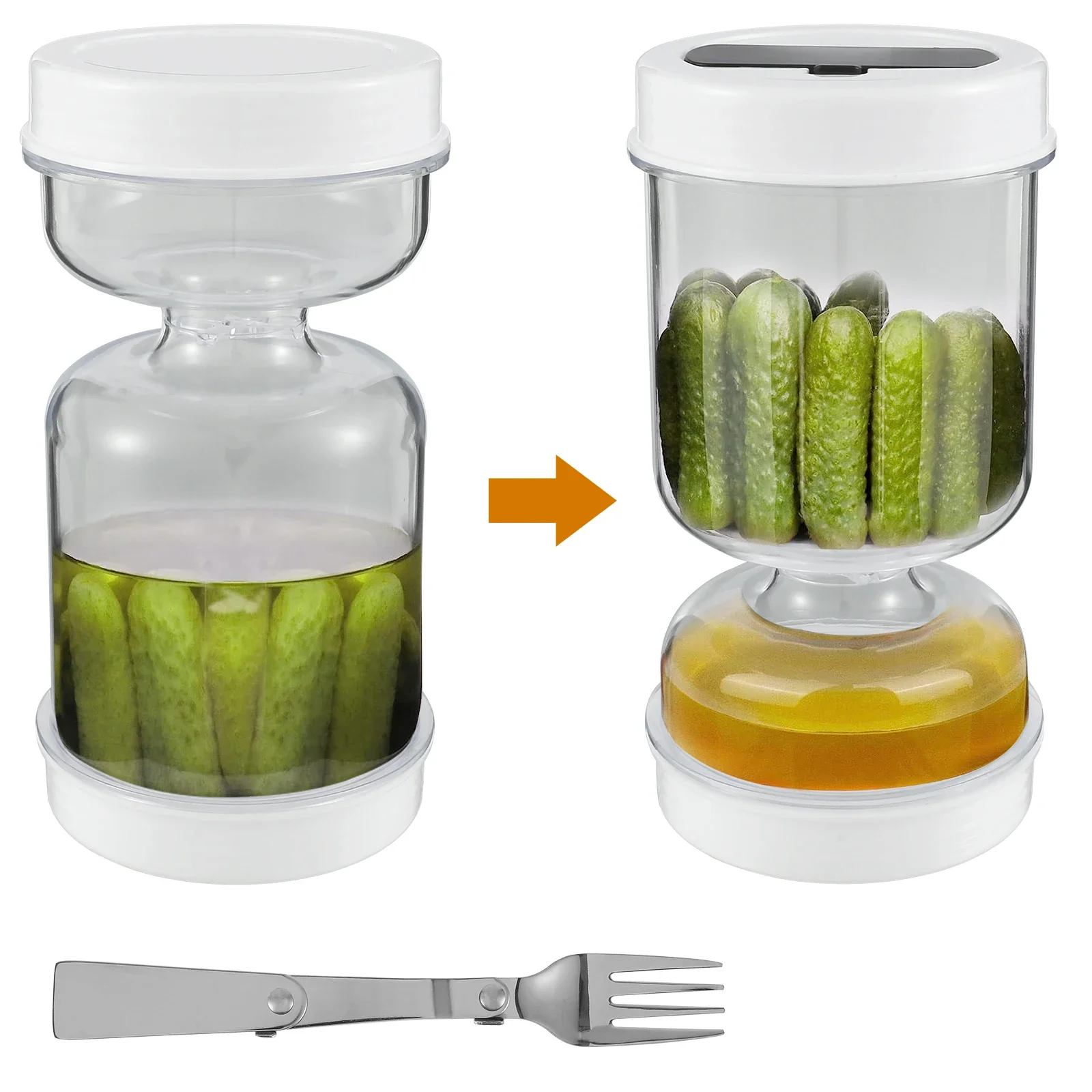 Pickle Container Wet and Dry S - Food Storage Jars Airtight ulasan dan harga