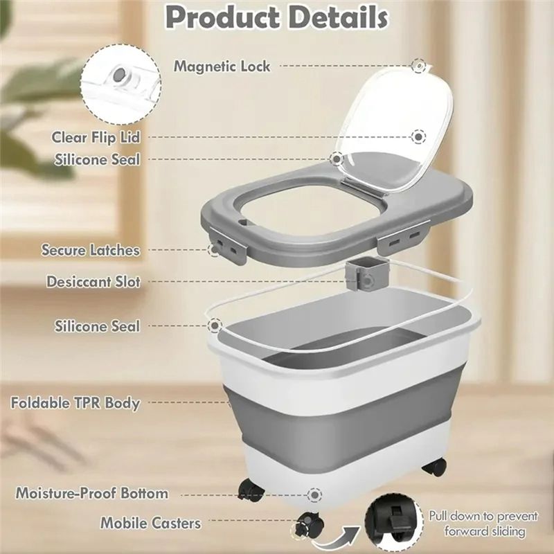HLZS-Food Storage Container Do - Food Storage For Dog ulasan dan harga