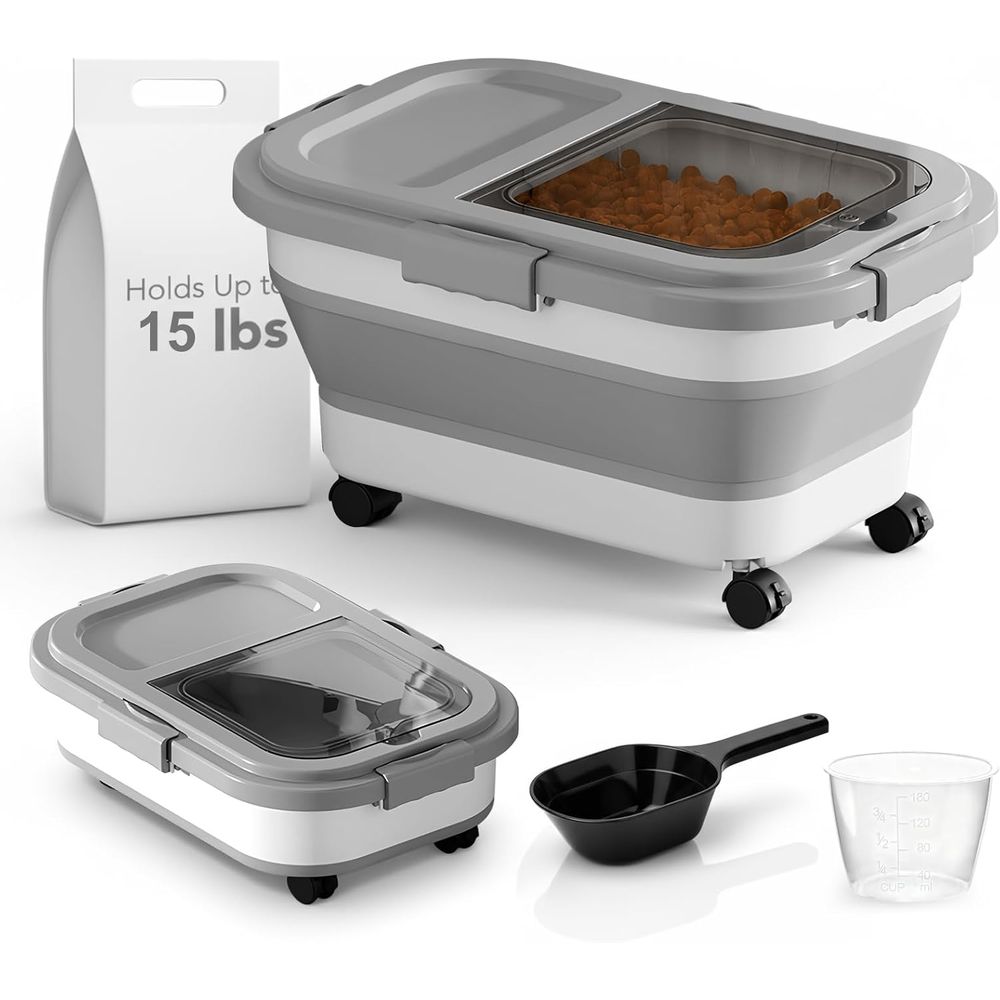 15 Lbs Dog/Cat Food Storage Co - Food Storage For Dog ulasan dan harga