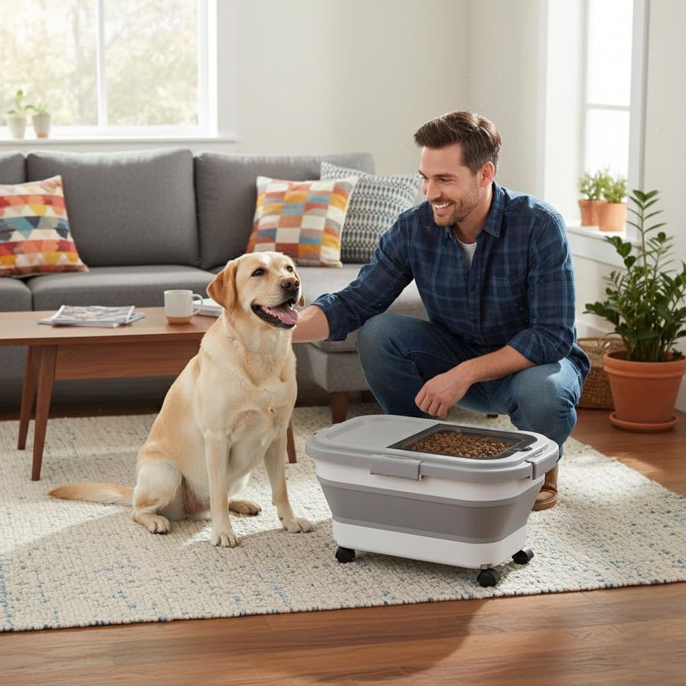 15 Lbs Dog/Cat Food Storage Co - Food Storage For Dog ulasan dan harga