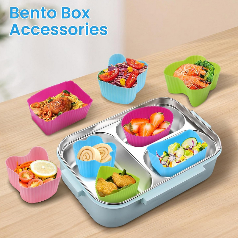 8PCS Silicone Lunch Box Divide - Food Storage Dividers ulasan dan harga