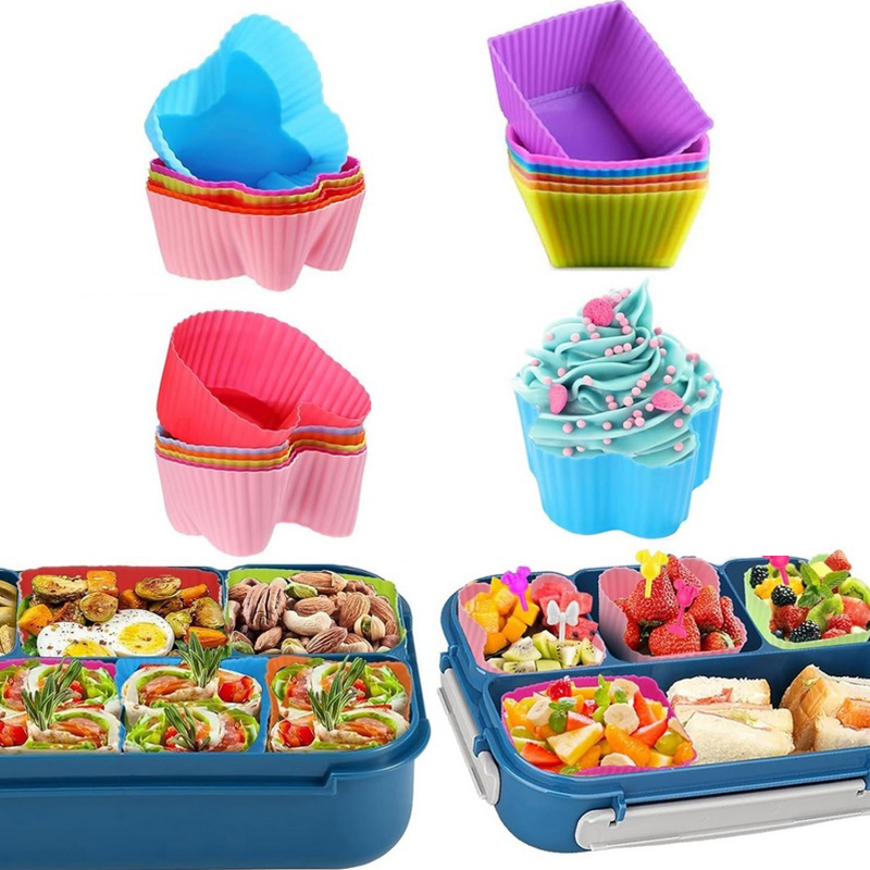 8PCS Silicone Lunch Box Divide - Food Storage Dividers ulasan dan harga