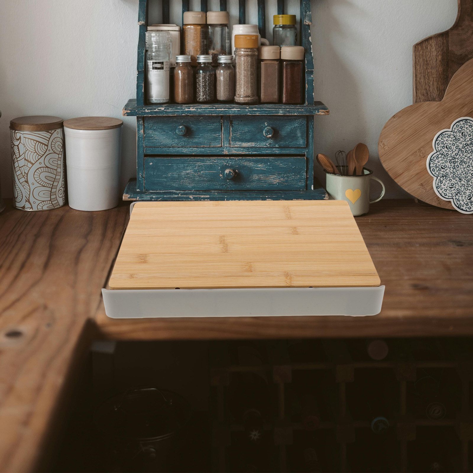 Cutting Board with Slide-Out S - Food Storage Kitchen ulasan dan harga