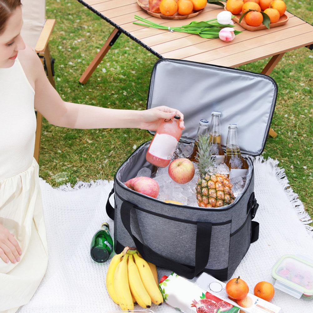 30L Insulated Cooler Bag Oxfor - Food Storage Hiking ulasan dan harga