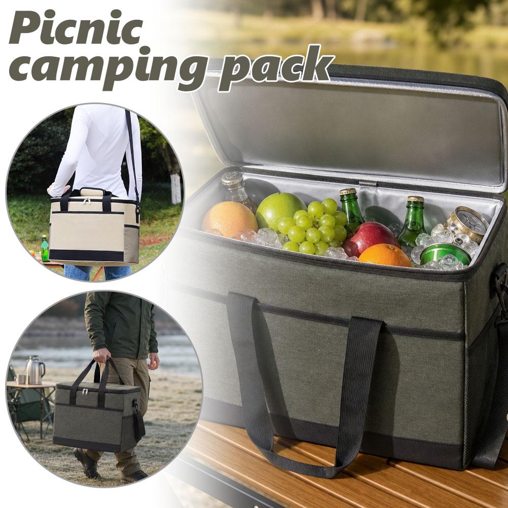 30L Insulated Cooler Bag Oxfor - Food Storage Hiking ulasan dan harga