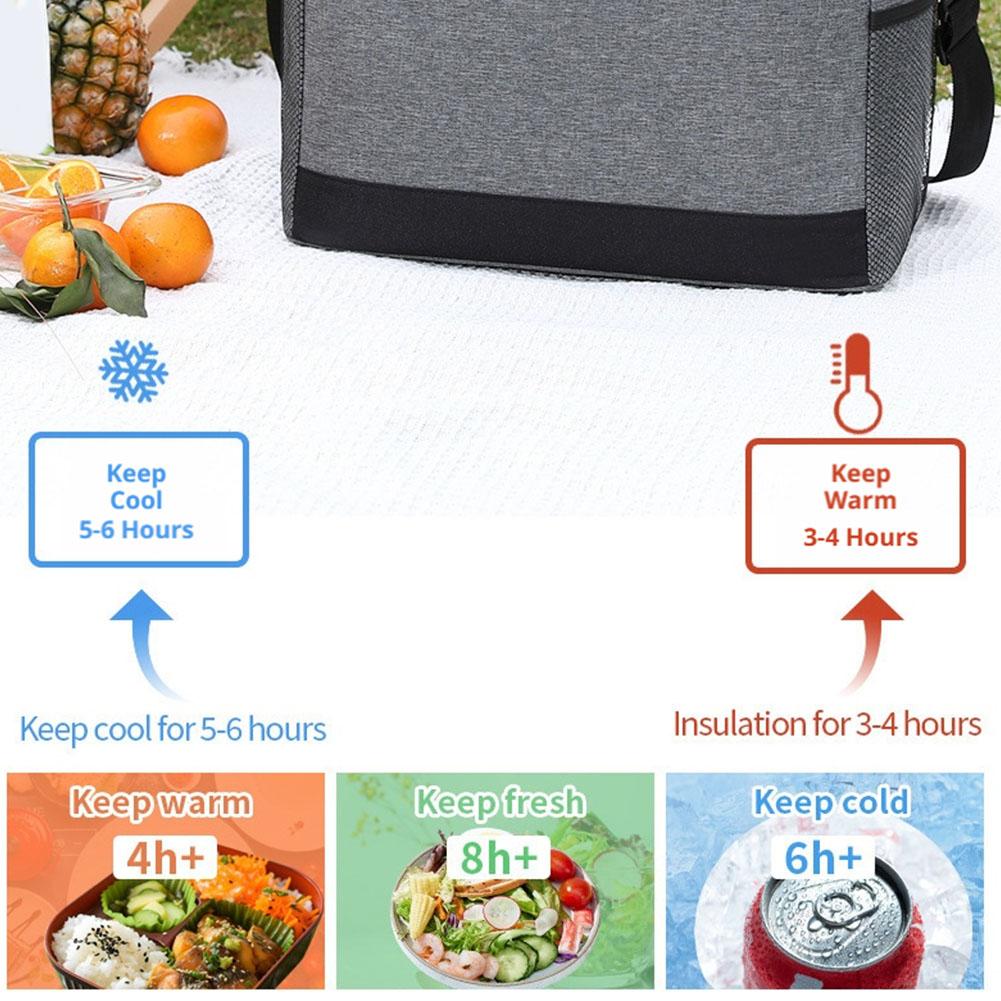 30L Insulated Cooler Bag Oxfor - Food Storage Hiking ulasan dan harga