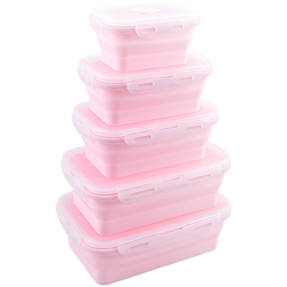 Foldable Silicone Lunch Box Se - Set Food Storage ulasan dan harga