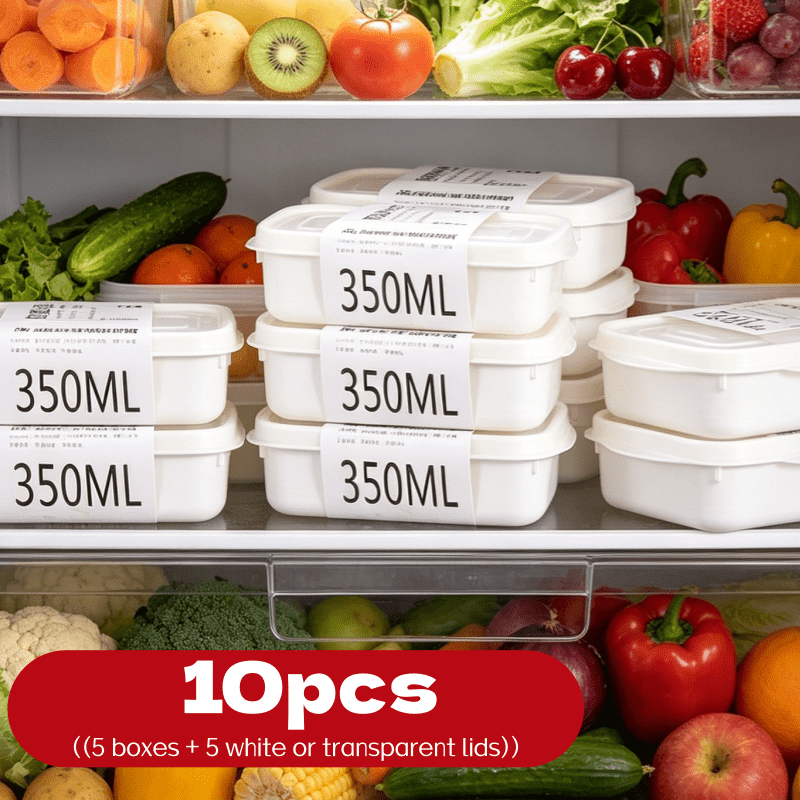 10Pcs Reusable Stackable Food  - Set Food Storage ulasan dan harga