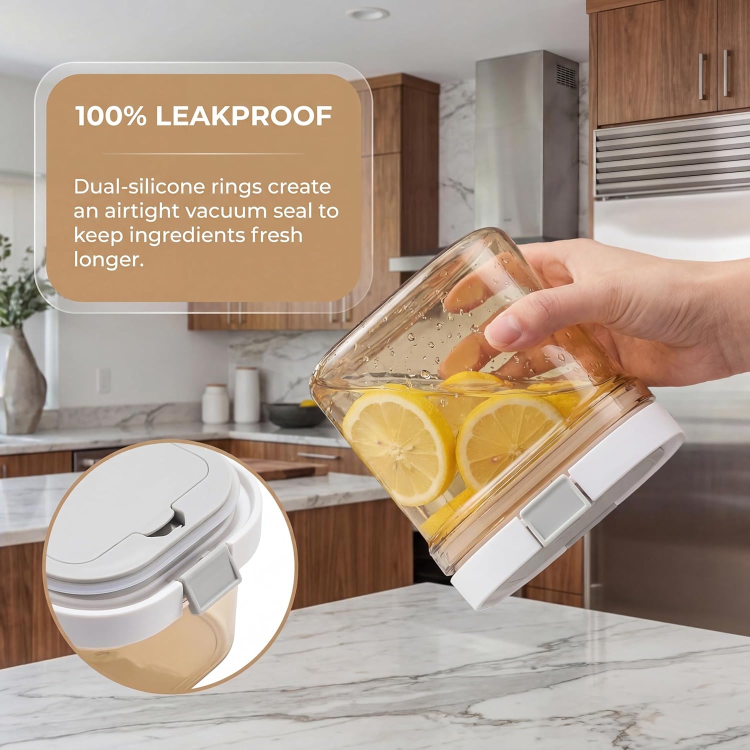 2pcs Coffee Canister with Scoo - Food Storage Jars Airtight ulasan dan harga