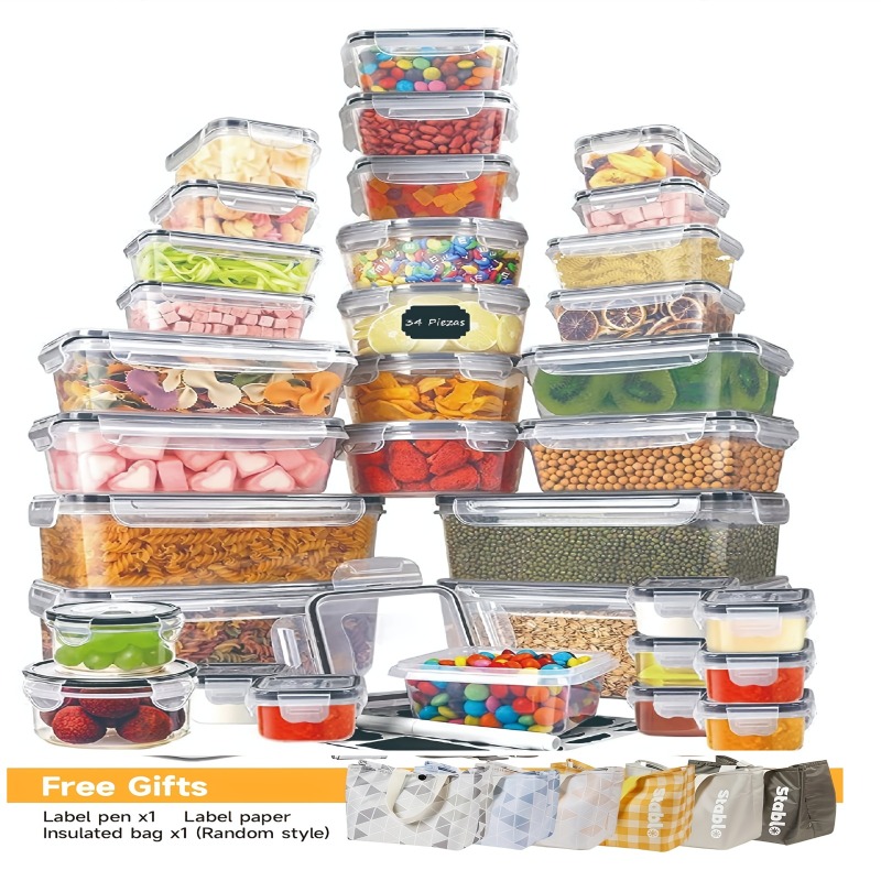 48PCS BPA-Free Food Storage Se - Set Food Storage ulasan dan harga