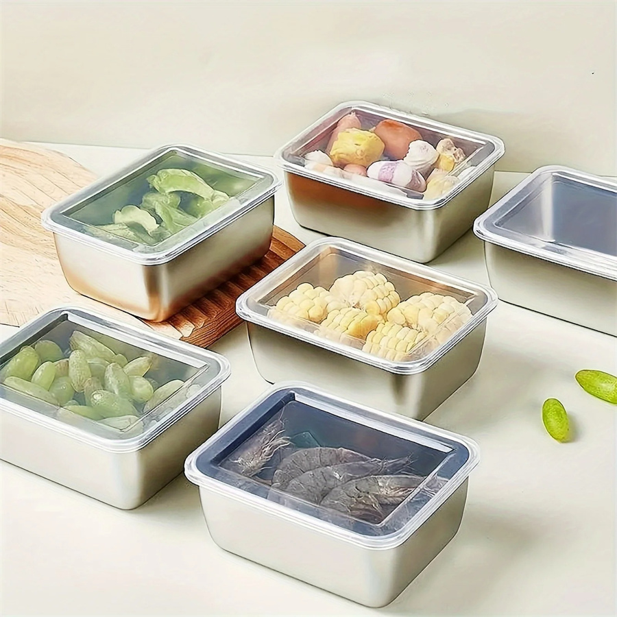 1/3/5pcs Stainless Steel Food  - Food Storage Method ulasan dan harga