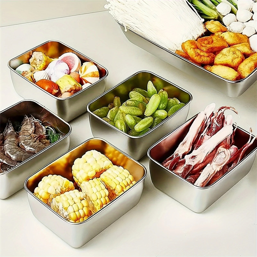1/3/5pcs Stainless Steel Food  - Food Storage Method ulasan dan harga
