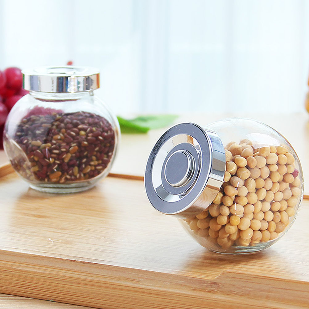 8Pcs Lightweight Portable Glas - Food Storage Jars Airtight ulasan dan harga