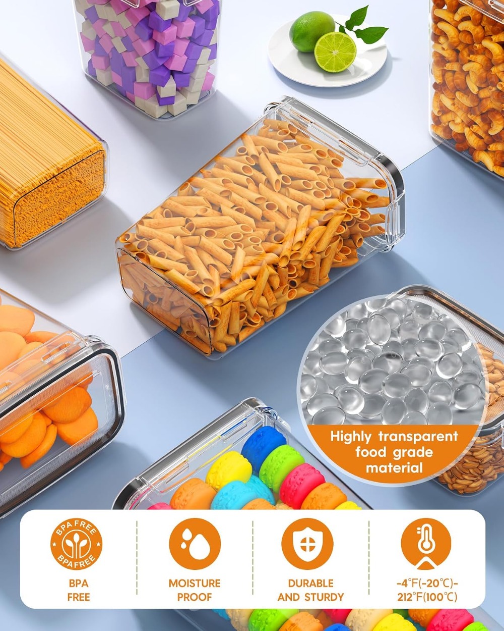 24 PCS Airtight Food Storage C - Food Storage Kitchen ulasan dan harga