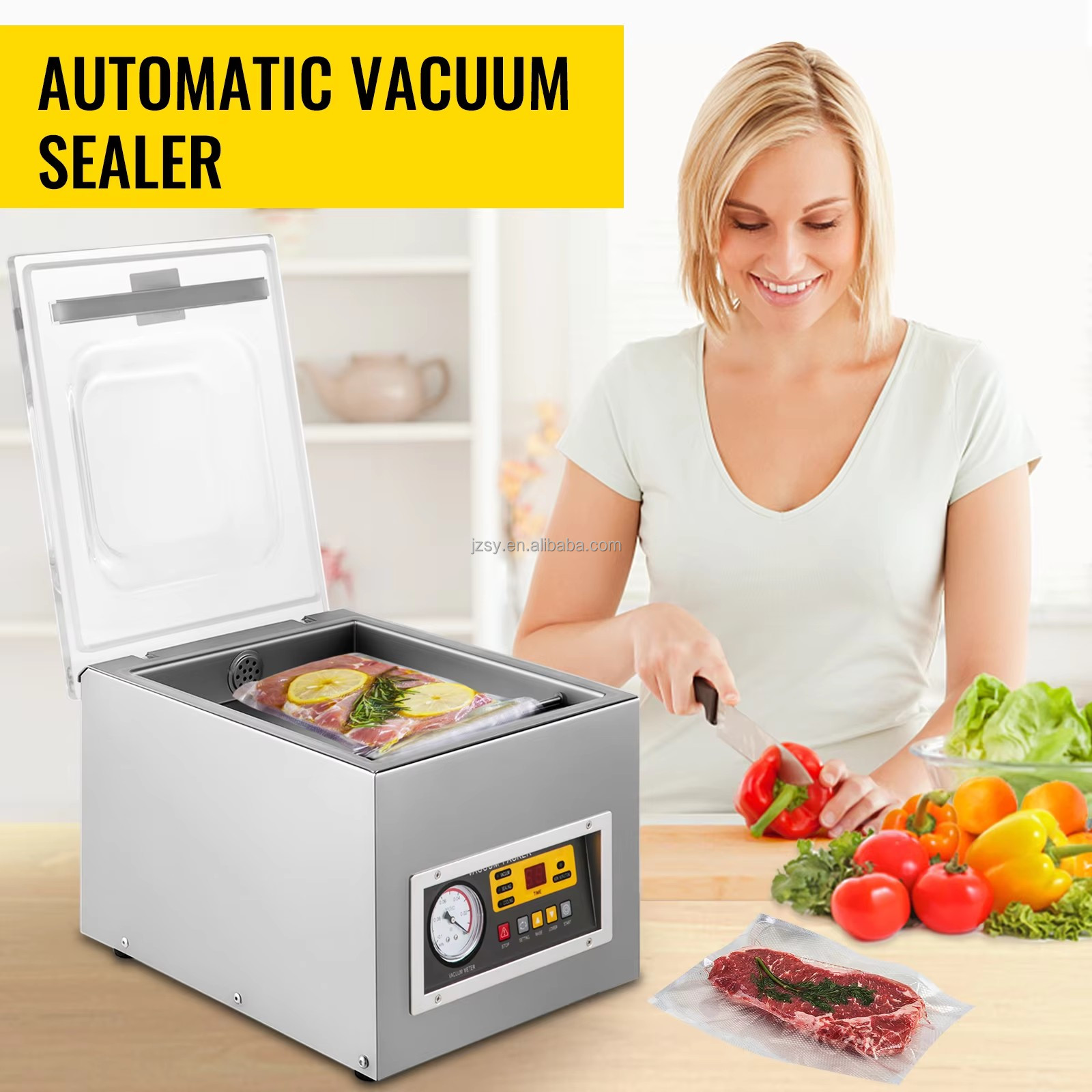 Vacuum Packing Machine Commerc - Food Storage Kitchen ulasan dan harga
