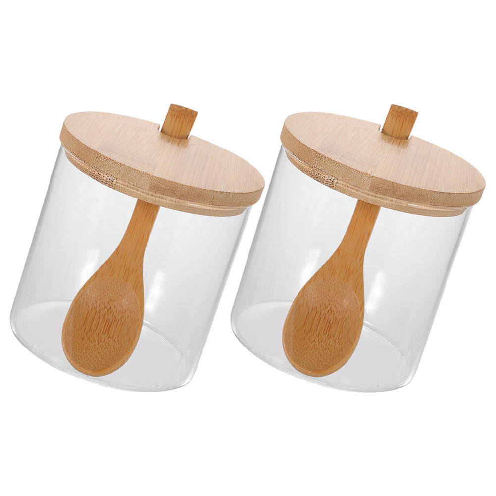 2Sets Clear Glass Seasoning Co - Food Storage Glass ulasan dan harga
