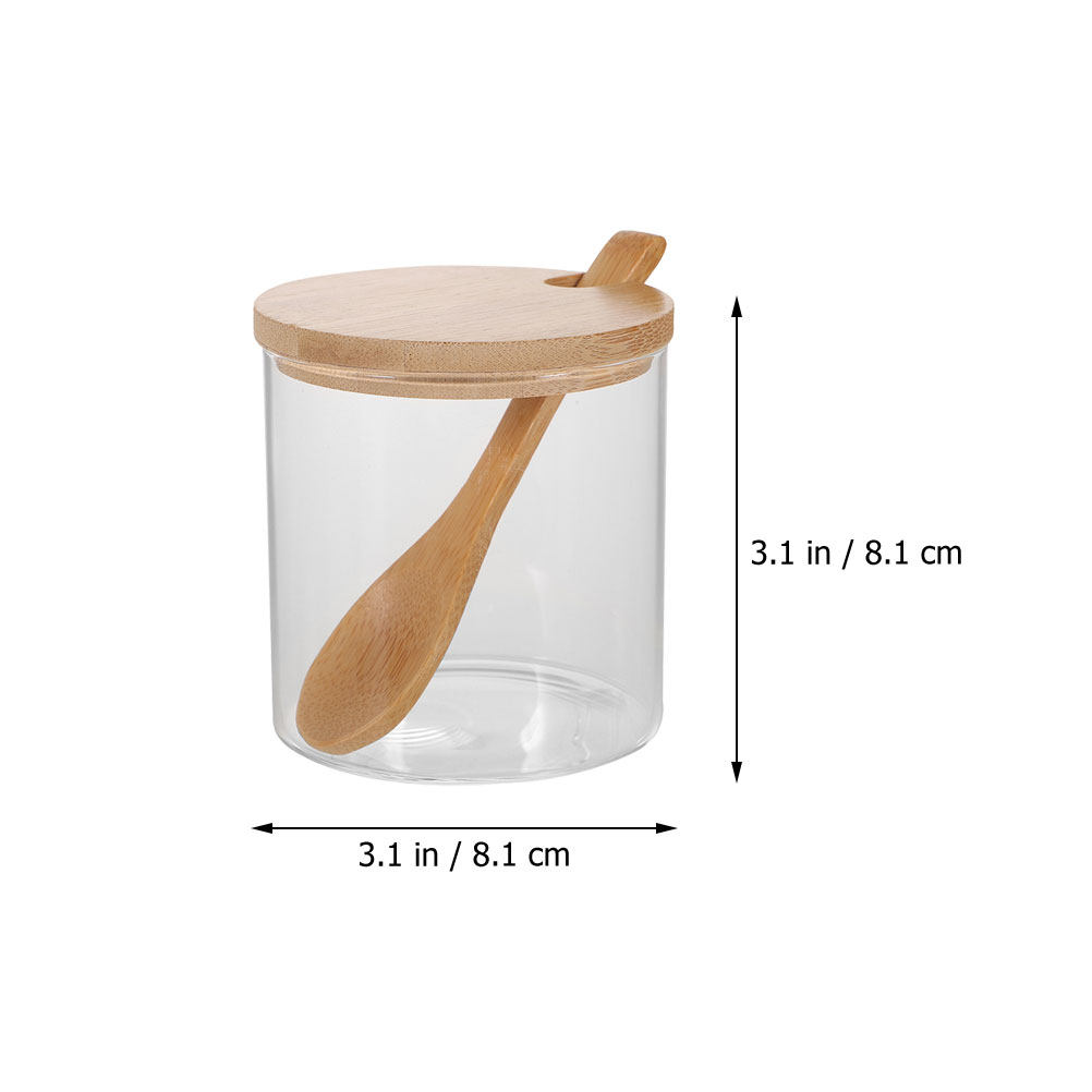 2Sets Clear Glass Seasoning Co - Food Storage Glass ulasan dan harga